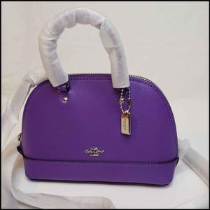 Coach Sierra Satchel Cross in Crossgrain Leather